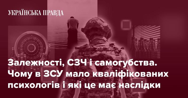 Залежності, посттравматичний стресовий розлад та самогубства: чому в Збройних Силах України бракує спеціалістів з психології і які наслідки це може мати.